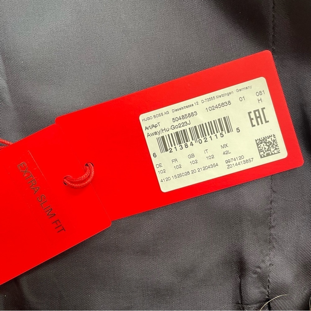 HUGO BOSS mohair wool extra slim sport coat - Picture 14 of 14